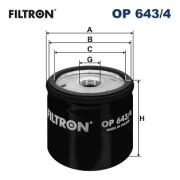 OP 643/4 Olejový filter FILTRON