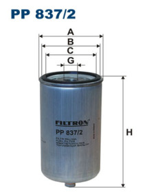PP 837/2 Palivový filter FILTRON