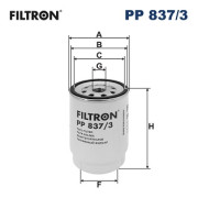 PP 837/3 Palivový filter FILTRON