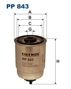 PP 843 Palivový filter FILTRON