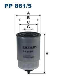 PP 861/5 Palivový filter FILTRON