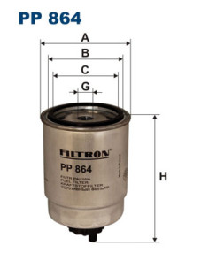 PP 864 Palivový filter FILTRON