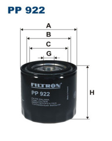 PP 922 Palivový filter FILTRON