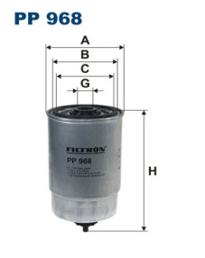 PP 968 Palivový filter FILTRON