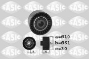 1700028 Obehová/vodiaca kladka ozubeného remeňa SASIC
