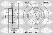 2464A04J Brzdový kotúč SASIC