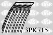 3PK715 Ozubený klinový remeň SASIC