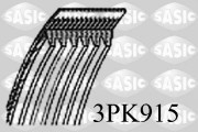 3PK915 ozubený klínový řemen SASIC