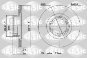 4004258J Brzdový kotúč SASIC