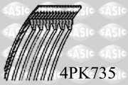 4PK735 Ozubený klinový remeň SASIC