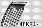 4PK903 ozubený klínový řemen SASIC