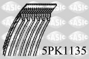 5PK1135 ozubený klínový řemen SASIC