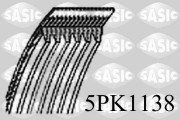 5PK1138 ozubený klínový řemen SASIC