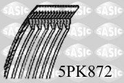 5PK872 ozubený klínový řemen SASIC