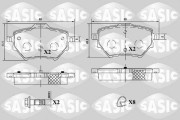6210076 Sada brzdových platničiek kotúčovej brzdy SASIC