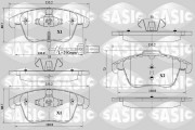 6216092 Sada brzdových platničiek kotúčovej brzdy SASIC