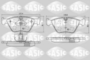 6216099 Sada brzdových platničiek kotúčovej brzdy SASIC