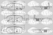 6216181 Sada brzdových platničiek kotúčovej brzdy SASIC