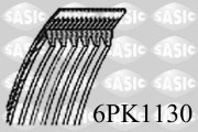 6PK1130 ozubený klínový řemen SASIC