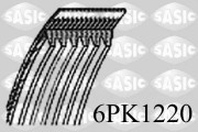 6PK1220 ozubený klínový řemen SASIC