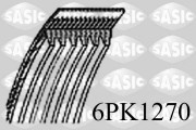 6PK1270 ozubený klínový řemen SASIC