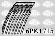 6PK1715 ozubený klínový řemen SASIC