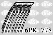 6PK1778 Ozubený klinový remeň SASIC