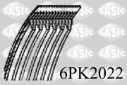 6PK2022 ozubený klínový řemen SASIC