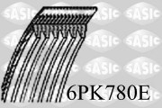 6PK780E Ozubený klinový remeň SASIC