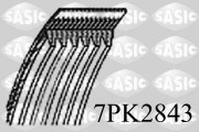 7PK2843 ozubený klínový řemen SASIC