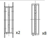 BM1053-025 Lożisko kľukového hriadeľa FAI AutoParts