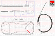 FBC0019 żażné lanko parkovacej brzdy FAI AutoParts