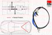 FBC0052 żażné lanko parkovacej brzdy FAI AutoParts