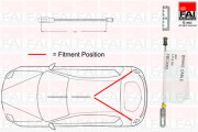 FBC0082 żażné lanko parkovacej brzdy FAI AutoParts
