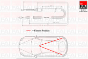 FBC0117 żażné lanko parkovacej brzdy FAI AutoParts