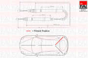 FBC0134 żażné lanko parkovacej brzdy FAI AutoParts