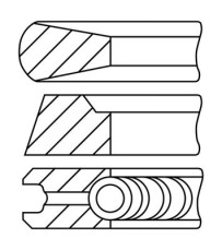 PR27-050 Sada piestnych krúżkov FAI AutoParts