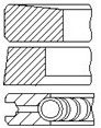 PR38-000 Sada piestnych krúżkov FAI AutoParts