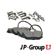 1163707510 Sada brzdových platničiek kotúčovej brzdy JP GROUP