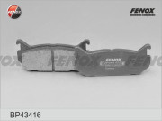 BP43416 Sada brzdových platničiek kotúčovej brzdy FENOX