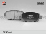 BP43446 Sada brzdových platničiek kotúčovej brzdy FENOX