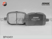 BP43451 Sada brzdových platničiek kotúčovej brzdy FENOX