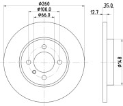 PCD14892 Brzdový kotúč DON