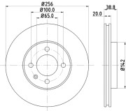 PCD10592 Brzdový kotúč DON