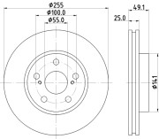 PCD15552 Brzdový kotúč DON