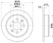 PCD11642 Brzdový kotúč DON