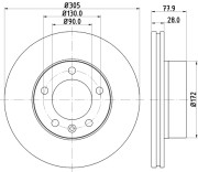 PCD18171 Brzdový kotúč DON