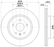 PCD11792 Brzdový kotúč DON