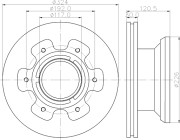 CVD596 Brzdový kotúč DON