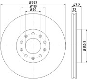 PCD14482 Brzdový kotúč DON